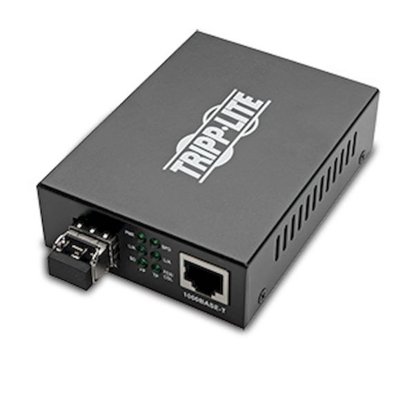 Konvertor z optických vláken na Ethernet, 10/100/1000Mb/s, LC Multimode, 850nm, max.550m