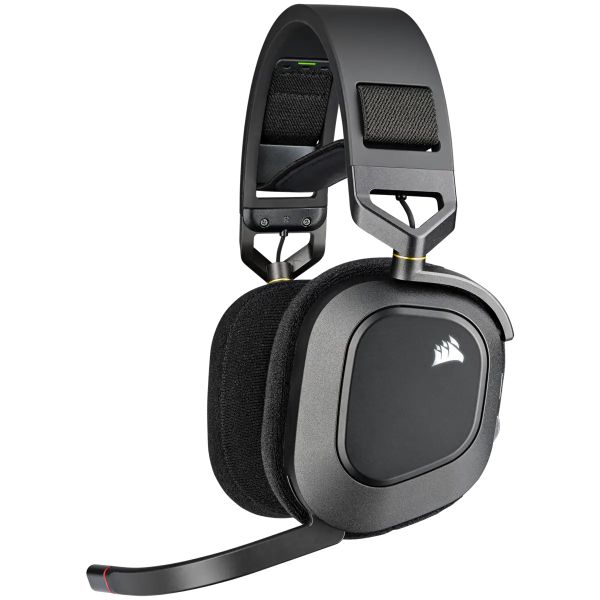 Corsair HS80 RGB Wireless/USB/USB/Bezdrôt/Čierna