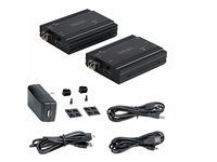 Startech 4K HDMI KVM Extender over Fiber, HDMI Video & USB over Fiber, up to 984ft/300m (MultiMode), 10G MMF SFP+ modules, Remote KVM Switch/Console Extender, KVM Extension Kit (TX/RX) - Transmitter & Receiver - Rozširovací zarízení KVM / audio - 10GbE - pres vláknová optika - USB - 10GBase-SR - až 300 m - 850 nm