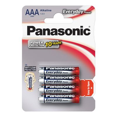 Baterie AAA (R03) alkalická PANASONIC Everyday Power 4ks / blister