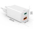 HAMA Rýchlonabíjačka, USB-C/A PD/QC 45W
