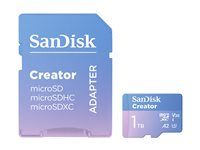 Paměťová karta flash (adaptér microSDXC na SD zahrnuto) - 1 TB - A2 / Video Class V30 / UHS-I U3 - microSDXC UHS-I