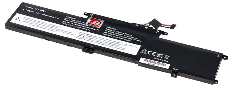 Baterie T6 Power pro Lenovo ThinkPad L380, L390, S2 Yoga, 4050mAh, 45Wh, 3cell, Li-Pol