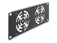 Delock 10  2U Rack Cover for 2 fans 80 x