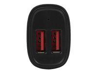 High Power 24W/4.8A - Black - 2-Port USB Car Charger - Charge two tablets at once (USB2PCARBKS) - Napájecí adaptér do auta - 24 watt - 4.8 A - 2 výstupní konektory (USB) - černá - pro P/N: USBLT1MW, USBLT1MWS, USBLT2MBR, USBLT2MW, USBLT30CMW, USBLTM1MBK, USBLTM1MWH