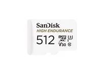 Paměťová karta flash (adaptér microSDXC na SD zahrnuto) - 512 GB - Video Class V30 / UHS-I U3 / Class10 - microSDXC UHS-I
