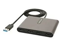 Multi Monitor Adapter - Kabel adaptéru - USB typ A s piny (male) do HDMI se zdířkami (female) - 1 m - šedá space gray - 1080p podpora 60 Hz