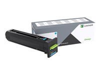Azurová - originální - kazeta s barvivem - pro Lexmark CS827de, CX827de