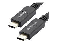 3 ft / 1m - with Power Delivery (USB PD) - Power Pass Through Charging - USB to USB Cord (USB31C5C1M) - USB kabel - USB-C (M) do USB-C (M) - USB 3.1 - 5 A - 1 m - černá - pro P/N: CDP2HVGUASPD, DKT30CHPD3, DKT30CHVSDPD, DKT31CMDPHPD, HB31C2A2CME, SV221HUC4K