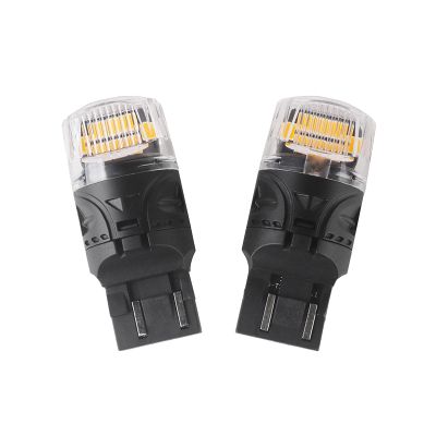 Autožárovka LED T20 (7443) 12V CARCLEVER 16LED 2835SMD oranžová 2ks
