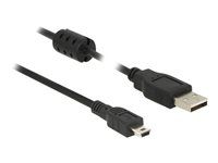 Kabel USB - USB (M) do mini-USB typ B (M) - USB 2.0 - 3 m - černá