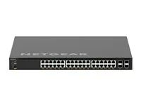 Přepínač - L3 - řízený - 36 x 100/1000/2.5G/5G/10GBase-T (PoE++) + 4 x 1/10/25 Gigabit SFP28 - proudění vzduchu zpředu dozadu - Lze montovat do rozvaděče - PoE++ (280 W)