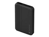 Power banka - 5000 mAh - 20 Watt - Apple 2.4A, BC 1.2, PD 2.0, PD 3.0, QC 2.0, QC 3.0 - 2 výstupní konektory (24 pin USB-C, USB typ A) - na kabelu: USB-C - černá