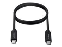 USB kabel - USB-C (M) do USB-C (M) - Thunderbolt 3 / USB 3.0 / USB 3.1 Gen 1 - 3 A - 2 m - černá