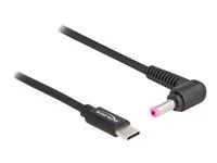 Elektrický kabel - USB-C (M) do DC jack 4,8 x 1,7 mm (M) - 20 V - 3 A - 1.5 m - černá