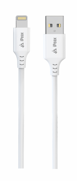 Kabel iPEAX 90010112 USB/Lightning 1m White
