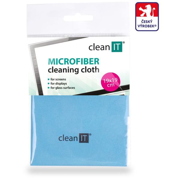 CLEAN IT Čisticí utěrka z mikrovlákna 19x19 bl
