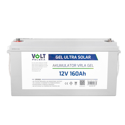 Baterie gelová 12V 160Ah V-PRO ULTRA SOLAR DEEP CYCLE