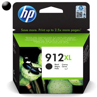 HP 912XL Cartridge 3YL84AE, Black (Černá)