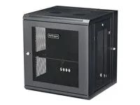 12U Vented Cabinet (RK12WALHM) - Rozvaděčová skříň - montáž na stěnu - černá - 12U