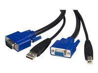 Keyboard / video / mouse / USB cable - HD-15 (VGA), USB Type B (M) to USB, HD-15 (VGA) - 6 ft - SVUSB2N1_6 - Kabel klávesnice / video / myš / USB - HD-15 (VGA), USB typ B (M) do USB, HD-15 (VGA) - 1.8 m - pro P/N: RKCOND17HD, SV231USBGB, SV231USBLC, SV431USB, SV431USBAE, SV431USBAEGB, SV431USBDDM