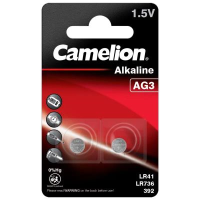 CAMELION Batérie alkalické AG3, LR41, 1,5V, 2ks