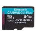 KINGSTON Micro SDXC CANVAS GO! Plus Gen4 64GB