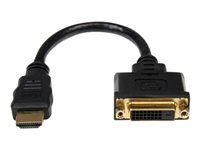 8in - 1080p DVI-D Gender Changer Cable (HDDVIMF8IN) - Video adaptér - HDMI s piny (male) do DVI-D se zdířkami (female) - 20.32 cm - odstíněný - černá - pro P/N: BNDDKT30CAHV, CDP2DVIMM2MB, DKT30CSDHPD, DKT30CSDHPD3, DP2DVI2MM3, DP2DVIMM6X10