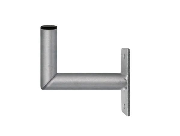 Anténní držák 15 na stěnu malý s pásem průměr 28mm výška 8cm pozink.