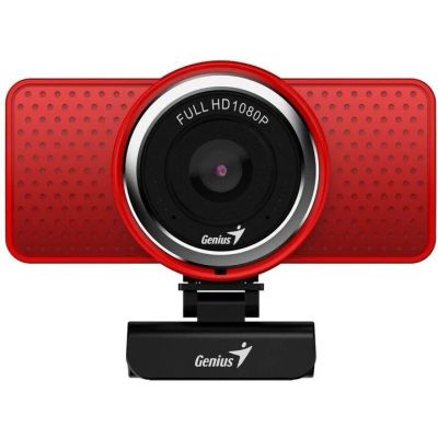 GENIUS ECAM 8000, Webkamera FHD s mikrofonem red