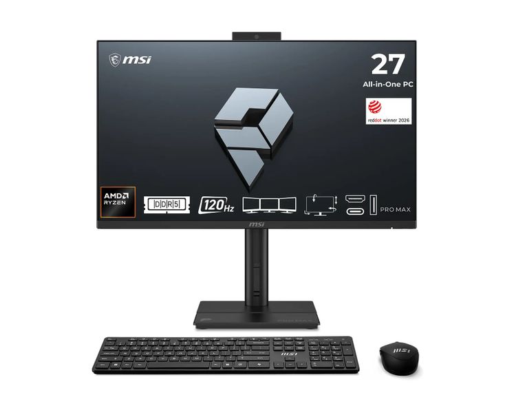 MSI PRO MAX/27TP Z 8MG-002XEU/27''/FHD/T/R7-255/16GB/512GB/AMD int/bez OS/Čierna/3R