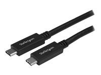 StarTech USB C to UCB C Cable - 0.5m - Short - M/M - USB 3.1 (10Gbps) - USB C Charging Cable - USB Type C Cable - USB-C to USB-C Cable (USB31CC50CM) - USB kabel - USB-C (M) rovné do USB-C (M) rovné - USB 3.1 Gen 2 / Thunderbolt 3 / DisplayPort 1.2 - 50 cm - podporuje 4K - cerná - pro P/N: HB31C2A2CB, HB31C3A1CS, HB31C4AS, M2E1BRU31C, PEXUSB311AC3, SV211HDUC, SV221HUC4K