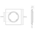 Rámeček ELECTROMALT OVAL OVA1001B černý