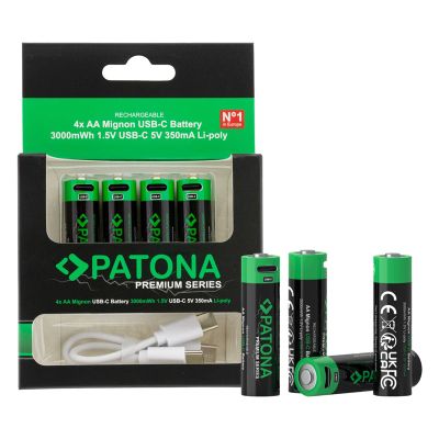 Baterie AA (R6) nabíjecí 1,5V/2000mAh PATONA PT1410 4ks