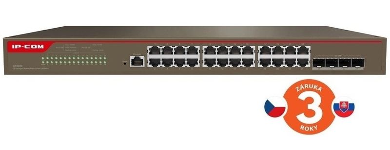 Tenda IP-COM G5328X Cloud L3 Managed 10G Switch, 24x 1GB RJ45, 4x 10G SFP+, Rackmonut