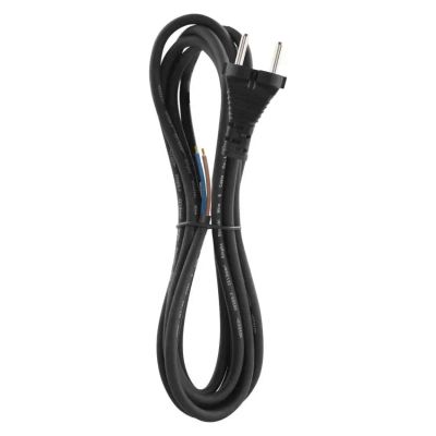 Flexo šňůra gumová 2x1,0mm2 3m černá EMOS S03030