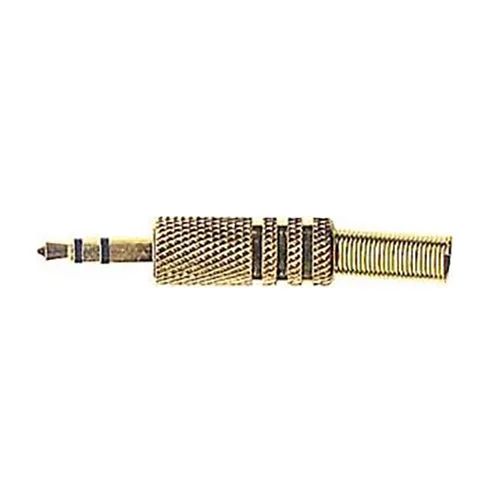 Konektor Jack 3.5 stereo kovový zlatý