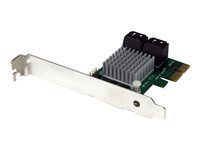 PCIe SATA 3 Controller Adapter (PEXSAT34RH) - Řadič úložiště (RAID) - 4 Kanál - SATA 6Gb/s - nízký profil - RAID 0, 1, 10, JBOD - PCIe 2.0 x2 - pro P/N: ST521PMINT