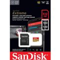 SanDisk Extreme SDXC 512GB 190MB/s V30 + adaptér