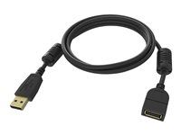 Prodlužovací šňůra USB - USB (M) do USB (F) - USB 2.0 - 2 m - černá