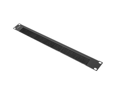 Lanberg 19" kartáčový panel 1U černý AK-1103-B