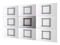 Montážní sada (montáž na zeď) - pro plochý panel - ocel - černá - velikost obrazovky: 42"-70"