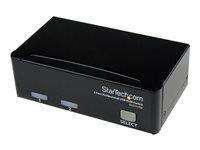 Přepínač KVM - 2 x KVM port(s) - 1 místní uživatel - desktop