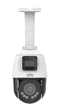 Uniview IPC9312LFW-AF28-2X4, 2x 2Mpix IP duální PTZ kamera, Zoom 4x (106.6-30.6°),  IR 50m