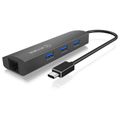 RAIDSONIC ICY HUB USB Type C/3xUSB3.0 + RJ45