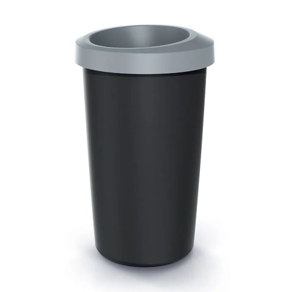 Koš odpadkový COMPACTA R DROP světle šedý 25l