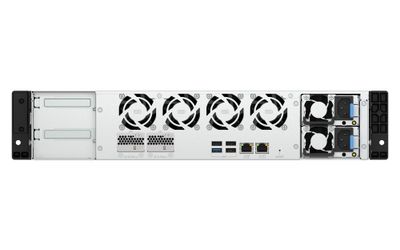 QNAP TS-h1065eU-RP-8G (Intel 4core, ZFS, 8GB DDR5 RAM, 8x SATA + 2x E1.S, 1x PCIe, 2x 2,5GbE)