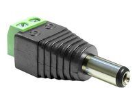 Adaptér napájení - svorkovnice se 2 piny (M) do DC jack 2.1 mm (M)