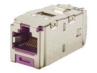Shielded RJ45 Cat 6 TG Jack Module, Violet