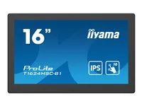 LED monitor - 15.6" - dotykový displej - 1920 x 1080 Full HD (1080p) - IPS - 450 cd/m² - 800:1 - 25 ms - HDMI - reproduktory - černá, matná